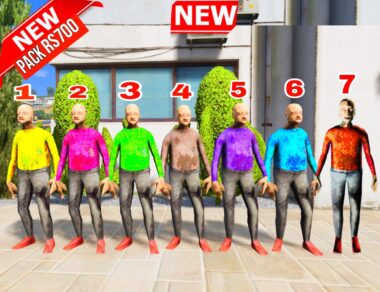 Gta 5 Mods Colourfull Grandpa 7 Ped Combo Pack