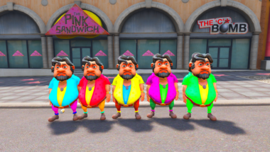 Gta 5 Mods Colourfull John The Don 5 Ped Combo