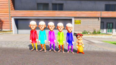 Gta 5 Mods Colourfull Patlu 5 Ped Combo Pack