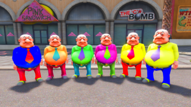 Gta 5 Mods Colourfull Dr. Jhatka 5 Ped Combo Pack